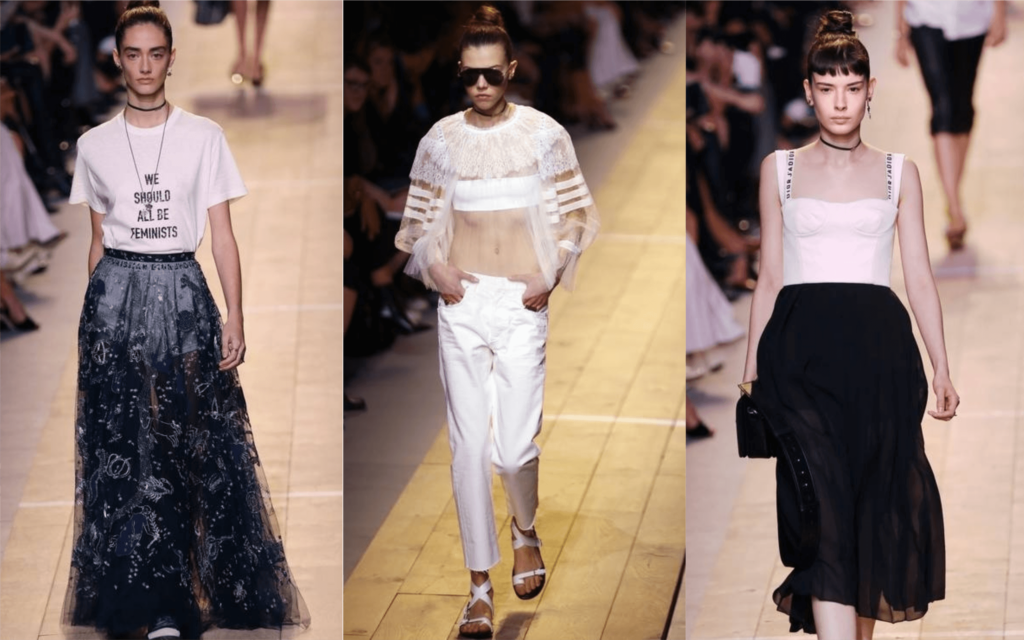 Tul en el desfile de modas de Dior Tul en el desfile de modas de Dior